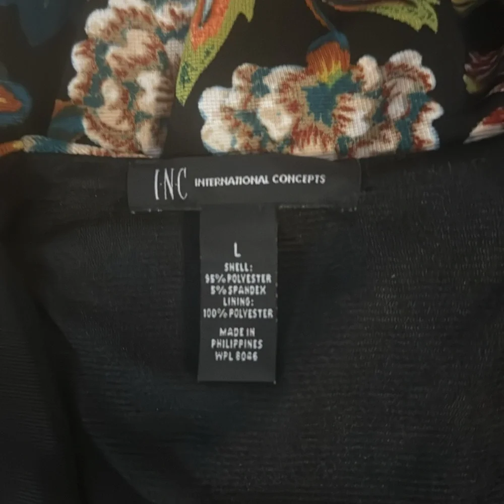 Colorful Bell Sleeve Dress by INC - Size Large - Picture 9 of 10